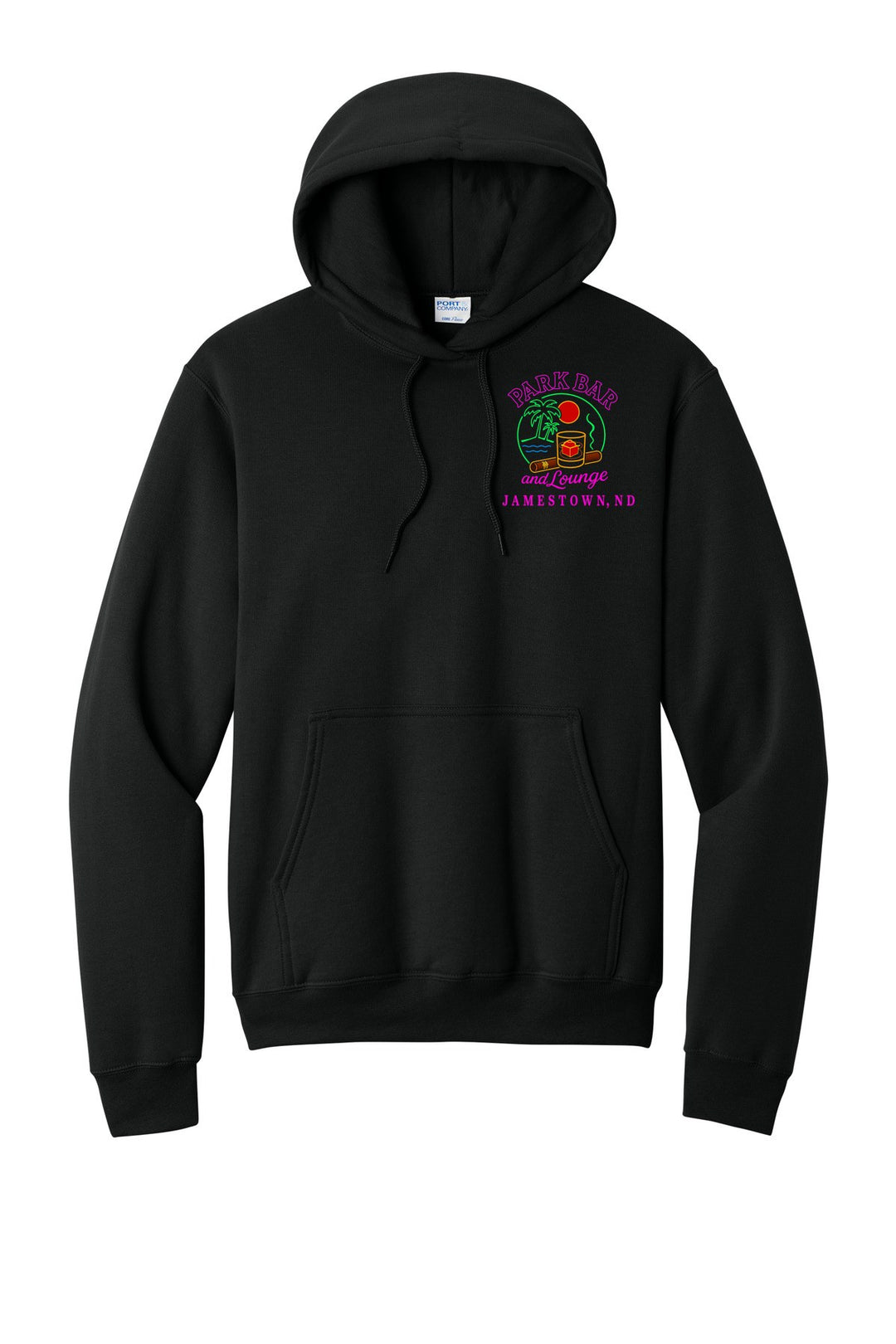 Port &amp; Company - Core Fleece Pullover Hooded Sweatshirt. PC78H — Jet Black