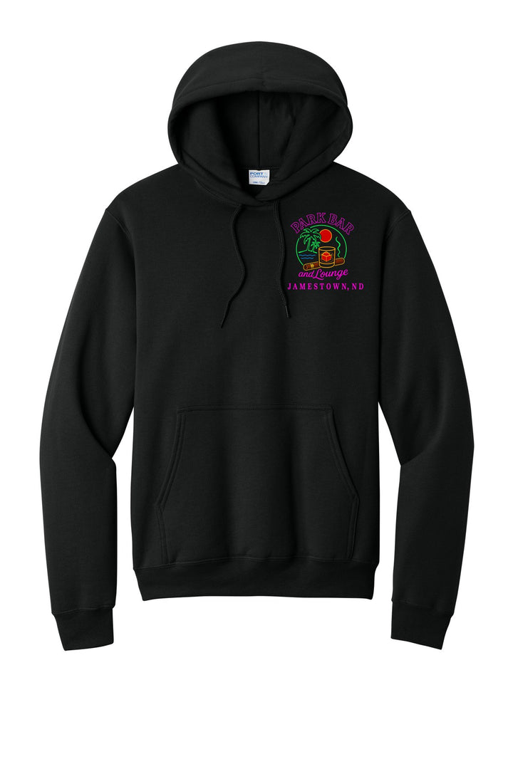 Port &amp; Company - Core Fleece Pullover Hooded Sweatshirt. PC78H — Jet Black