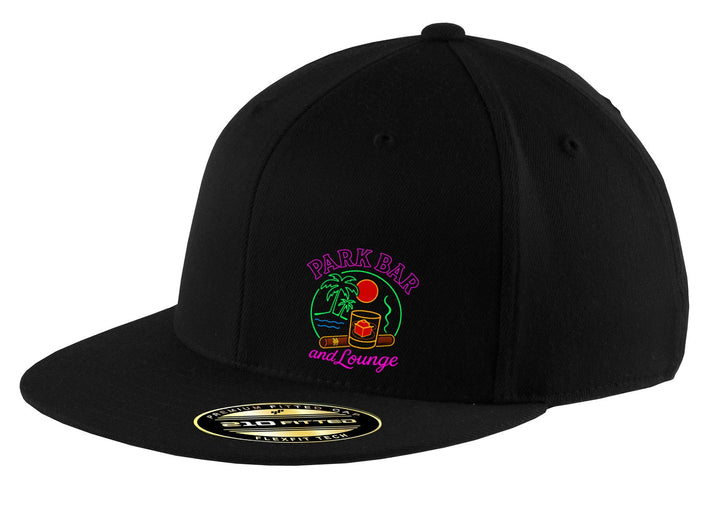Port Authority Flexfit 210 Flat Bill Cap. C808 — Black