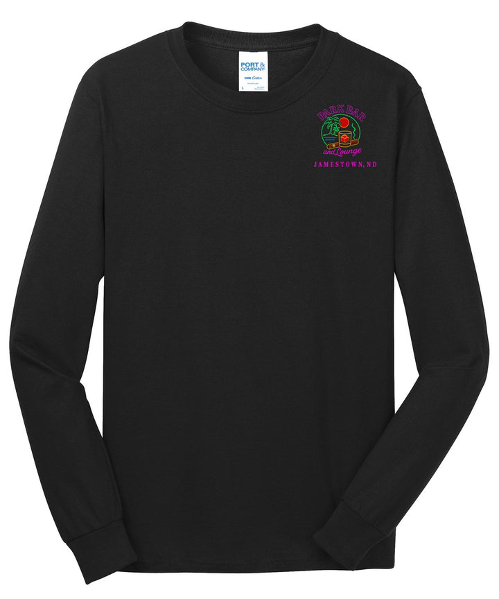 Port &amp; Company - Long Sleeve Core Cotton Tee. PC54LS — Jet Black