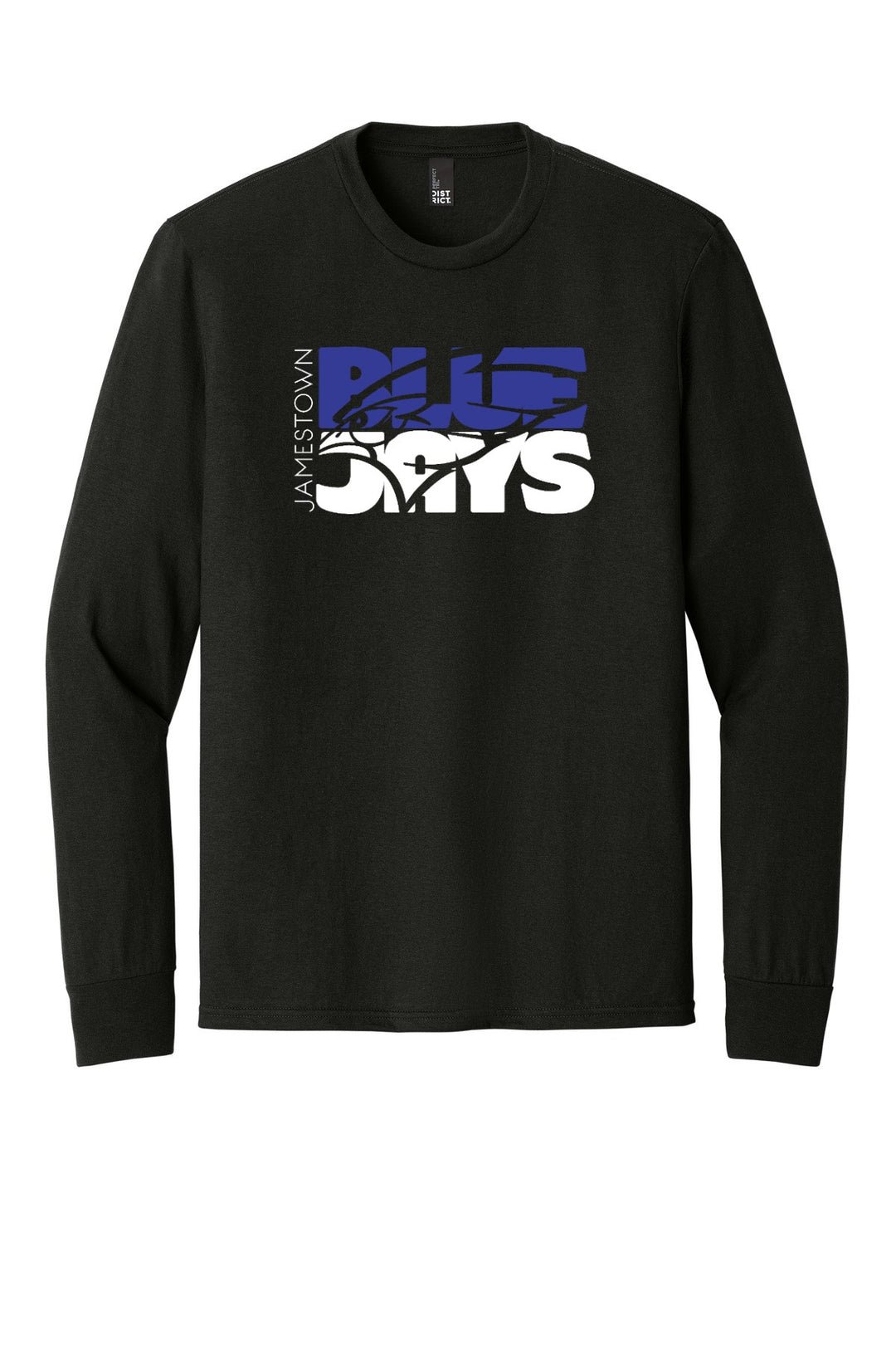 District Perfect Tri Long Sleeve Tee . DM132 — 2026_BLUEJAY Stack (no black)