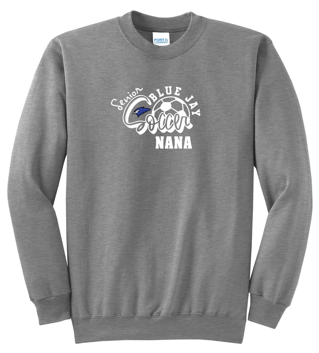 Port &amp; Company - Core Fleece Crewneck Sweatshirt. PC78 — Athletic Heather