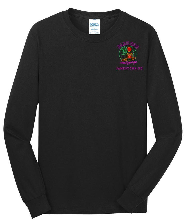Port &amp; Company - Long Sleeve Core Cotton Tee. PC54LS — Jet Black