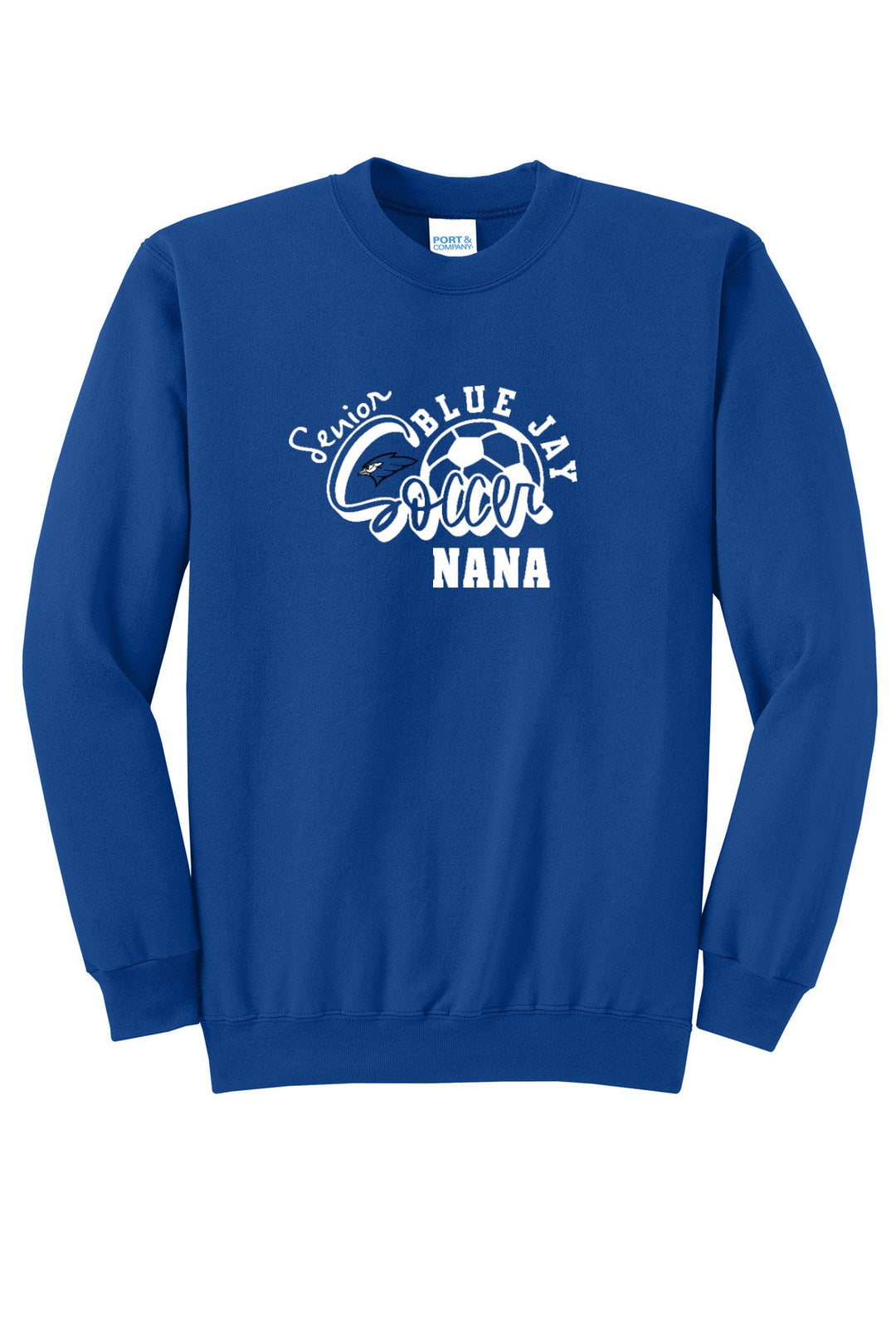 Port &amp; Company - Core Fleece Crewneck Sweatshirt. PC78 — True Royal