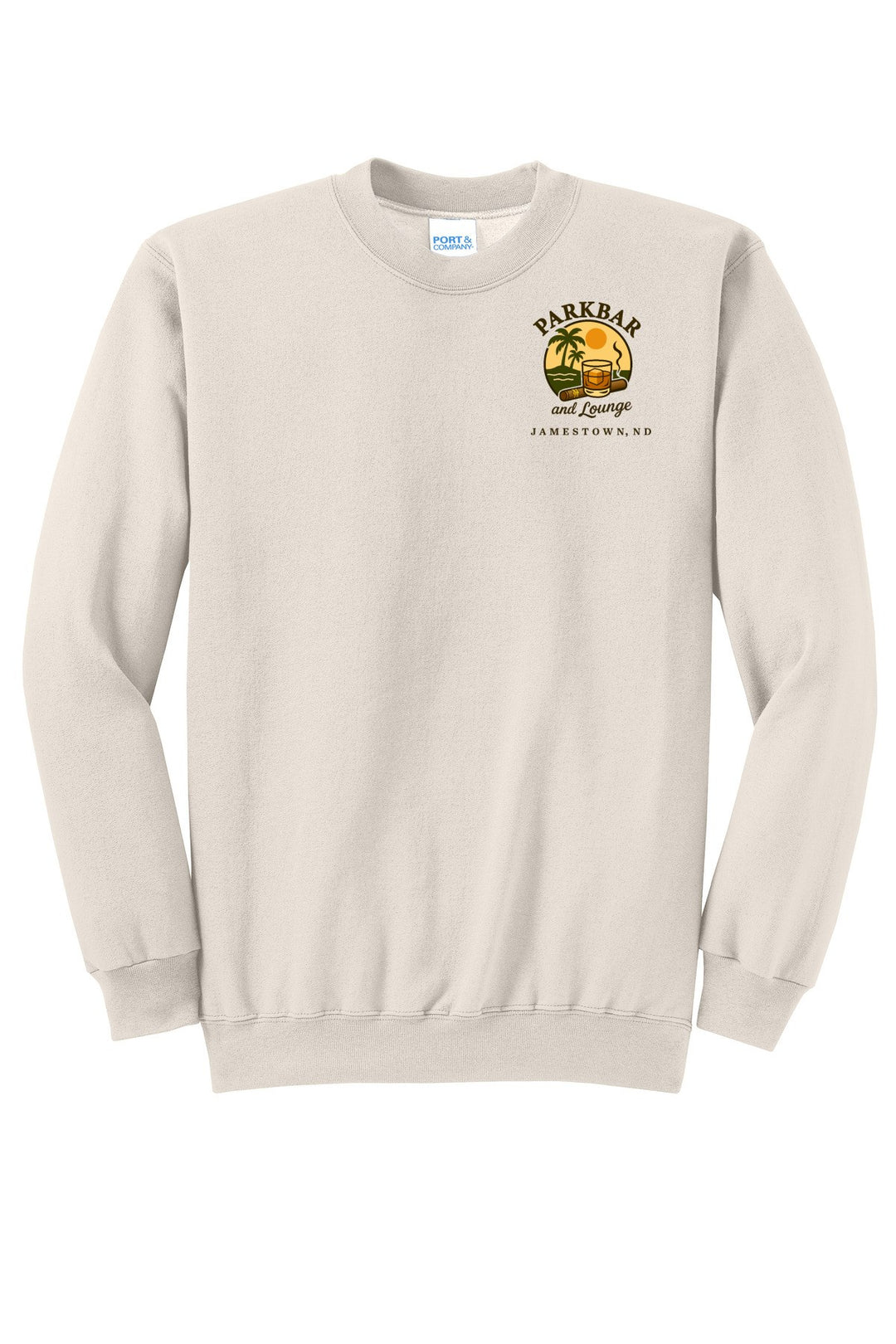 Port &amp; Company - Core Fleece Crewneck Sweatshirt. PC78 — Natural