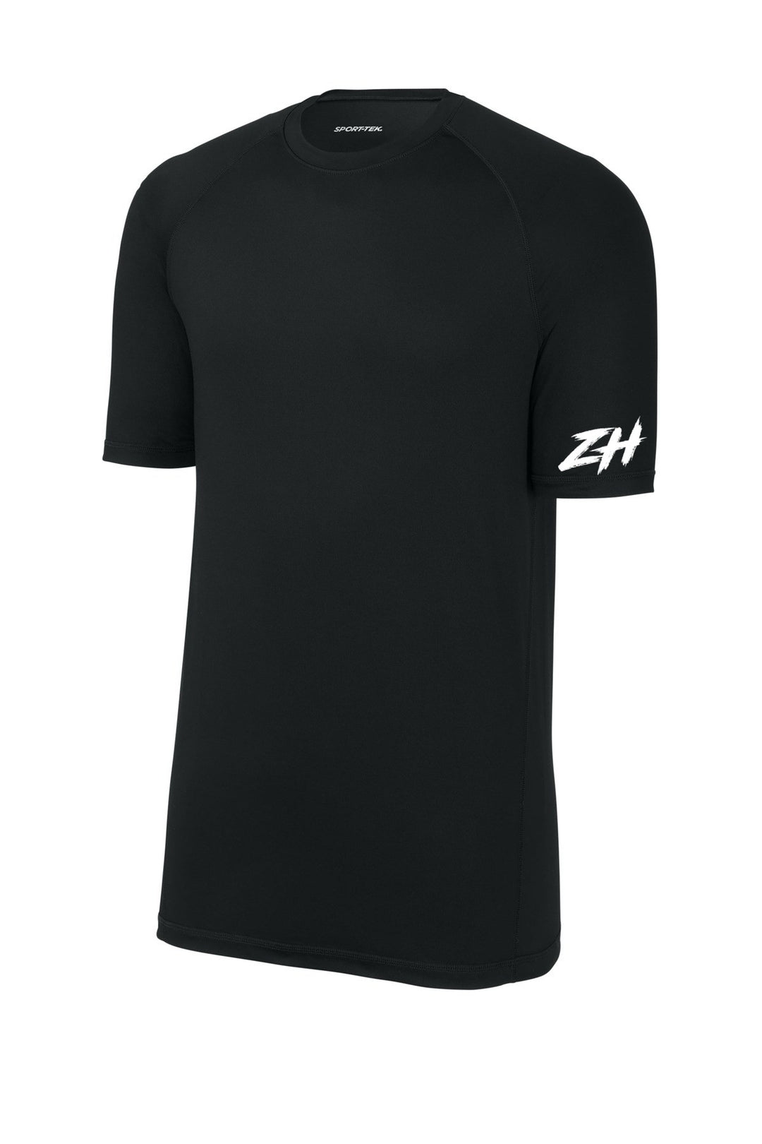 Sport-Tek PosiCharge Compression 1/2-Sleeve Tee ST120 — Black