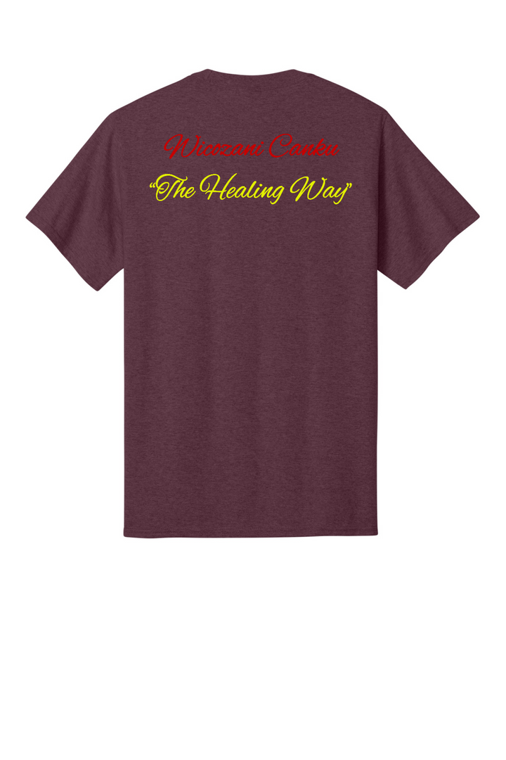 Back Design - Heather Athletic Maroon