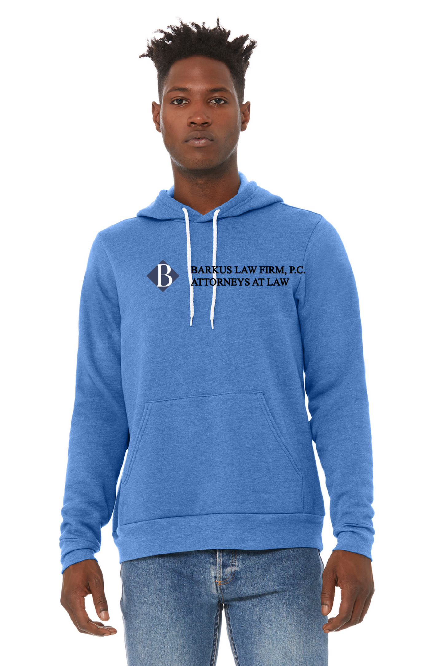 Front Design - Heather Columbia Blue