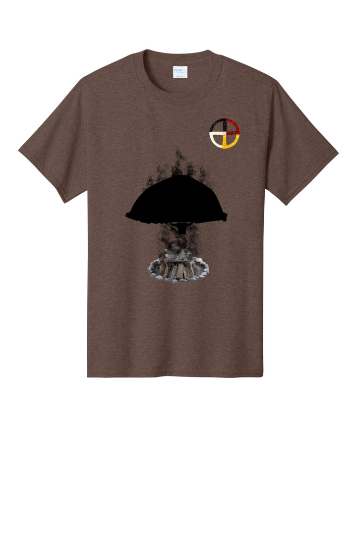 Front Design - Heather Dark Chocolate Brown