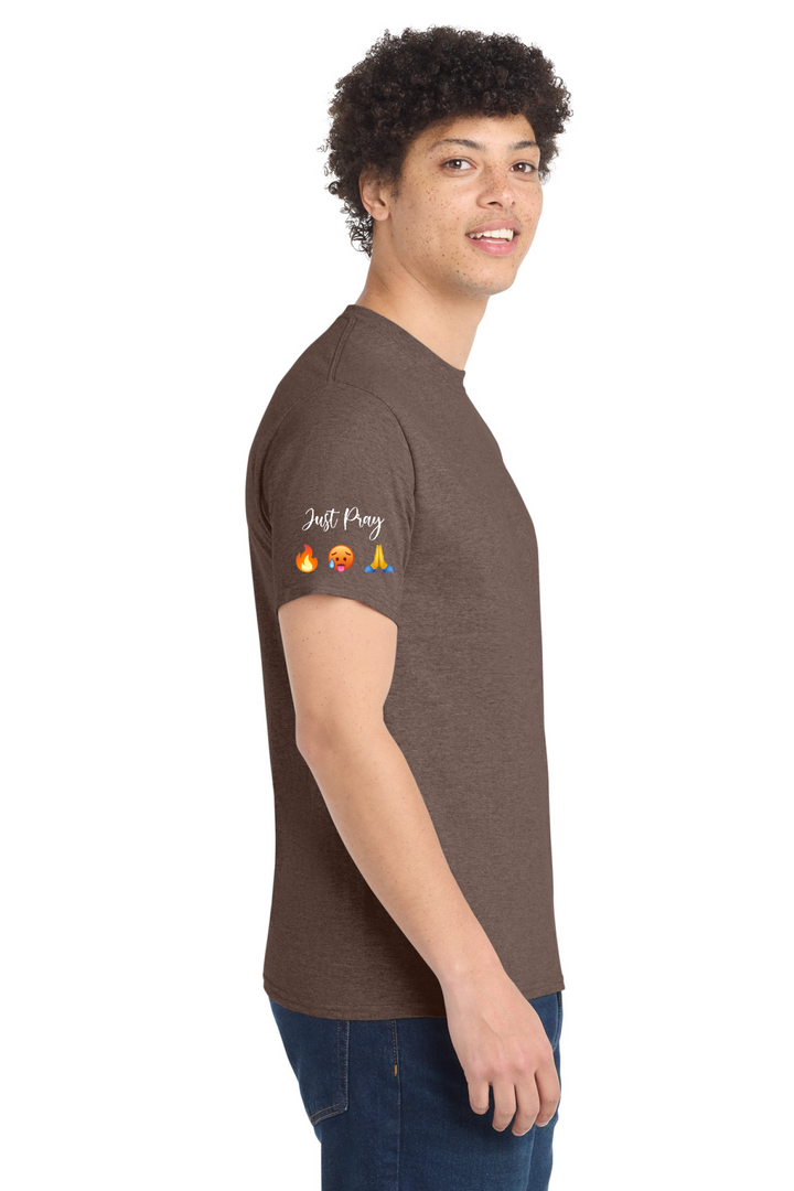 Left Design - Heather Dark Chocolate Brown