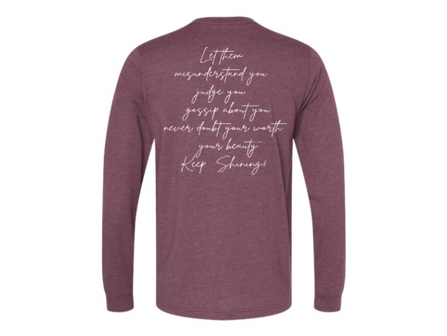 Back Design - Heather Maroon