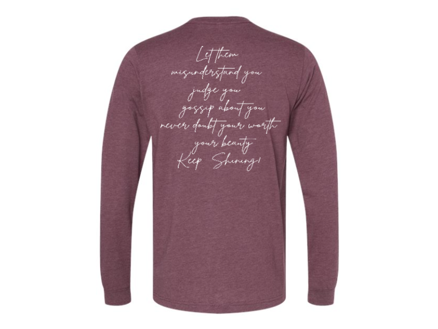 Back Design - Heather Maroon