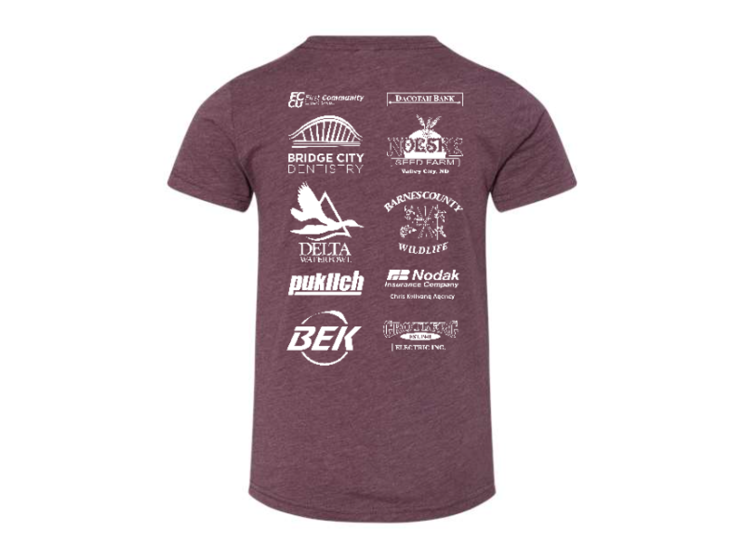 Back Design - Heather Maroon