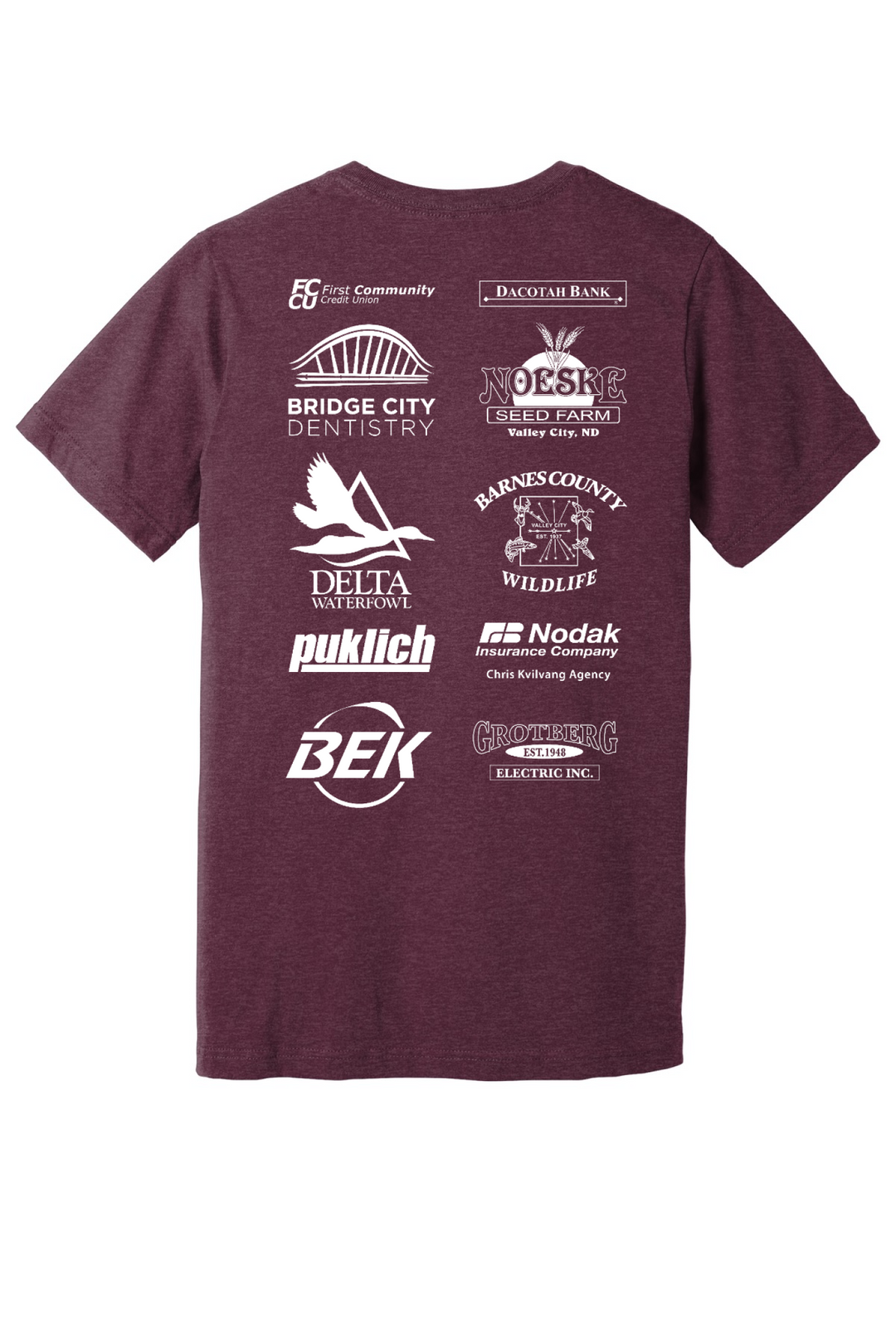 Back Design - Heather Maroon