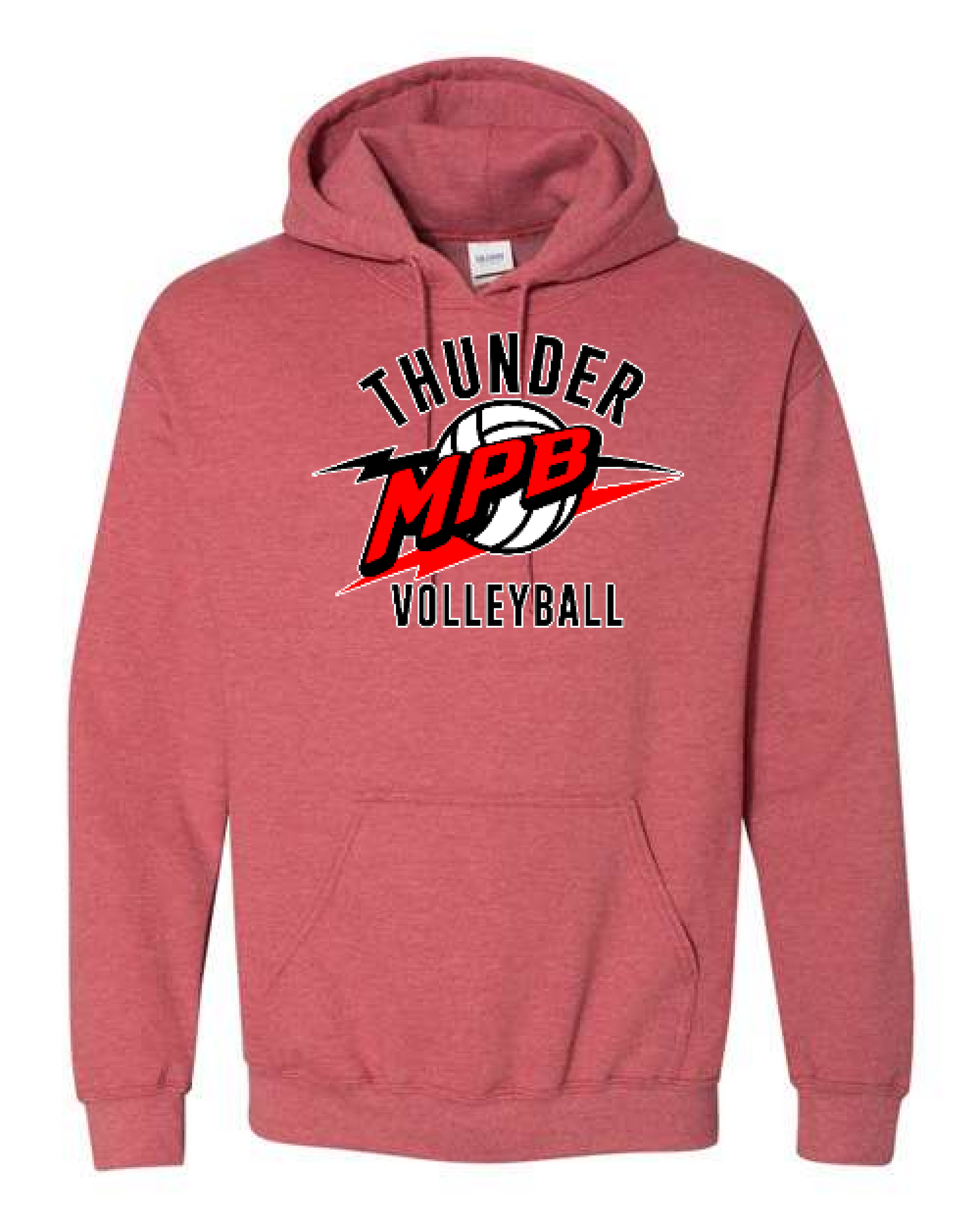 Front Design - Heather Scarlet Red