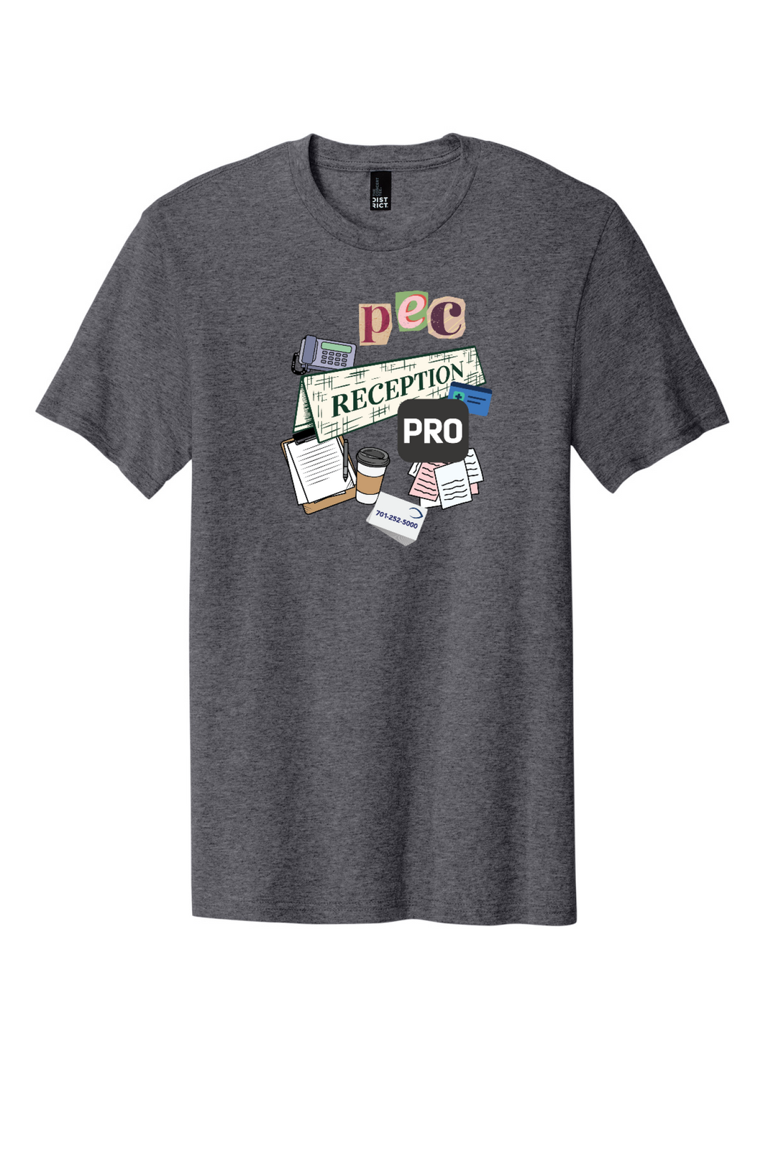 Front Design - Heathered Charcoal