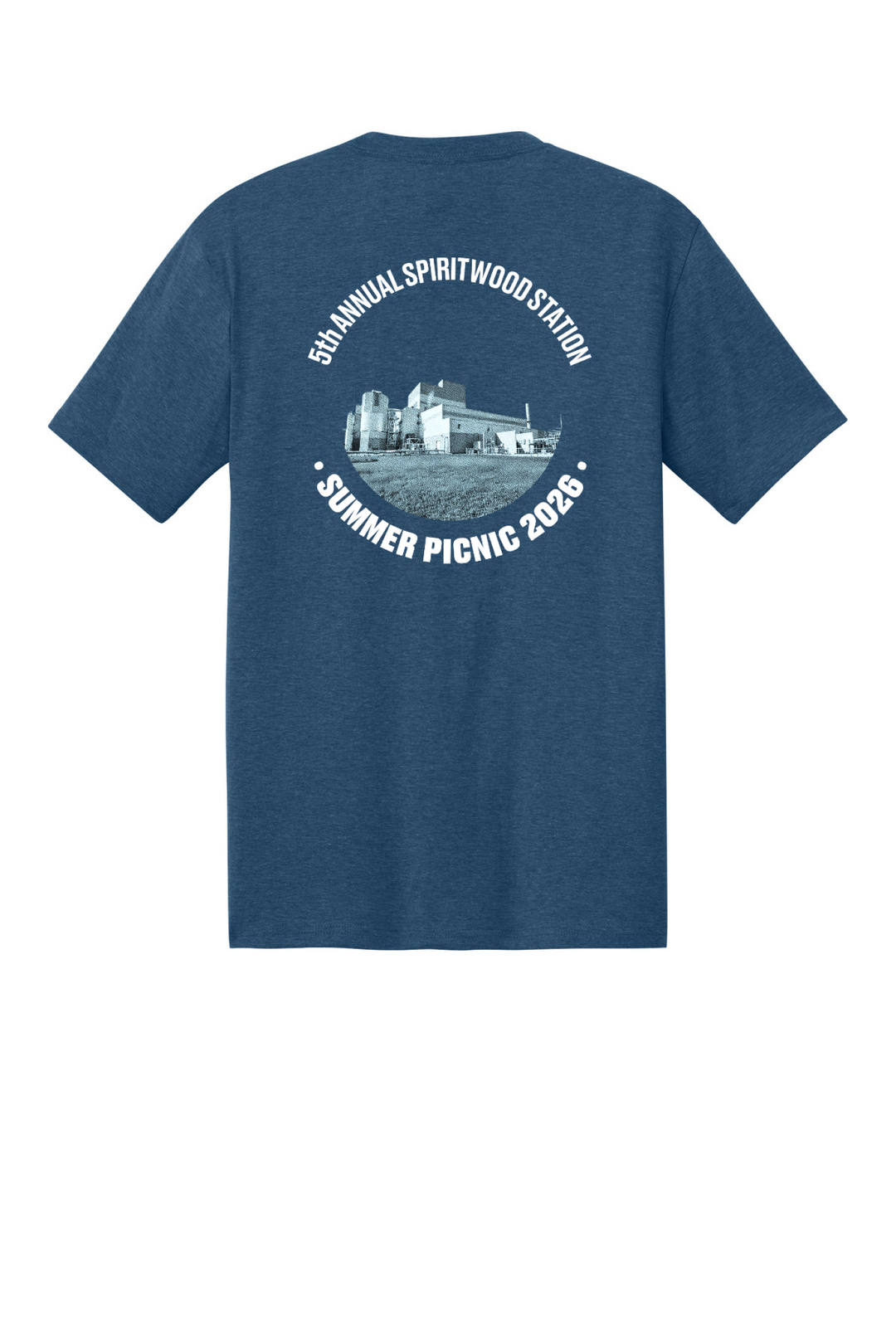 Back Design - Heathered Neptune Blue