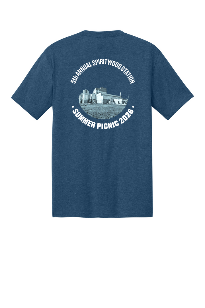 Back Design - Heathered Neptune Blue