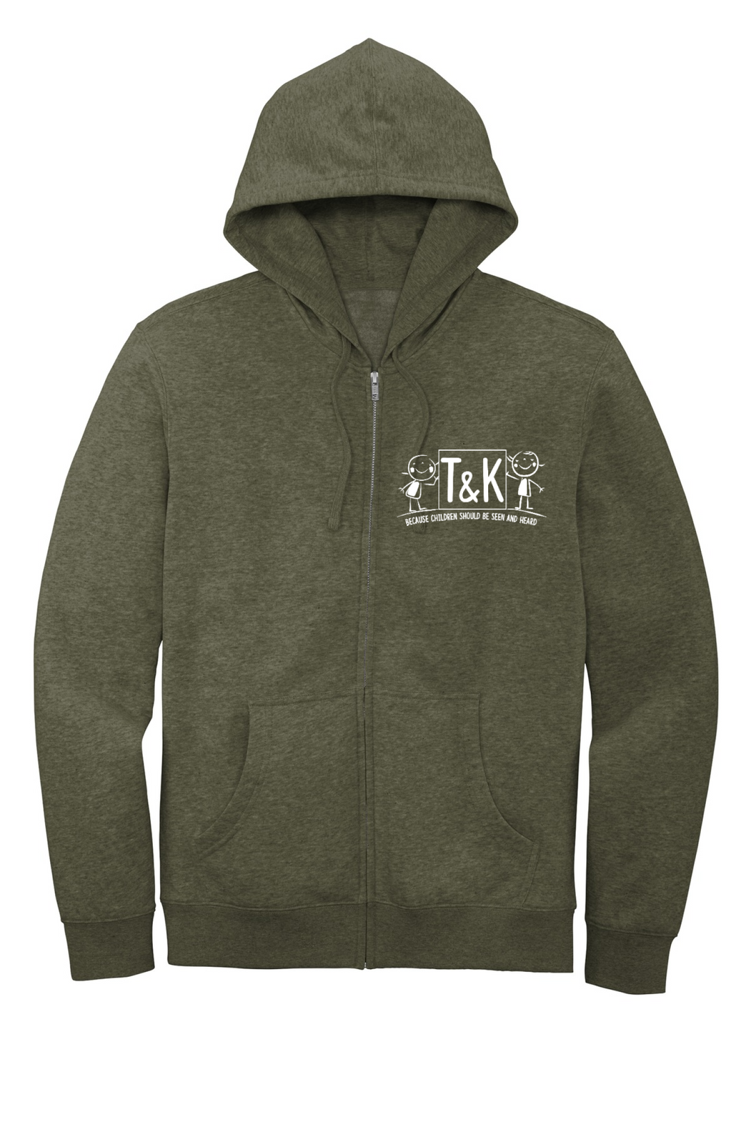 Front Design - Heathered Olive