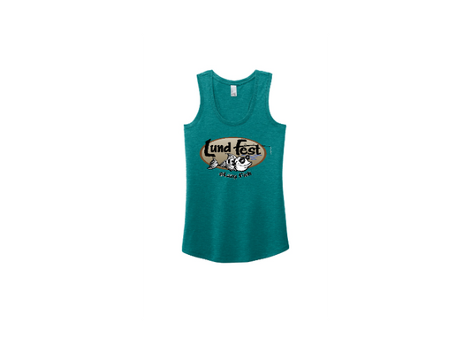 District Women's Perfect Tri Racerback Tank. DM138L