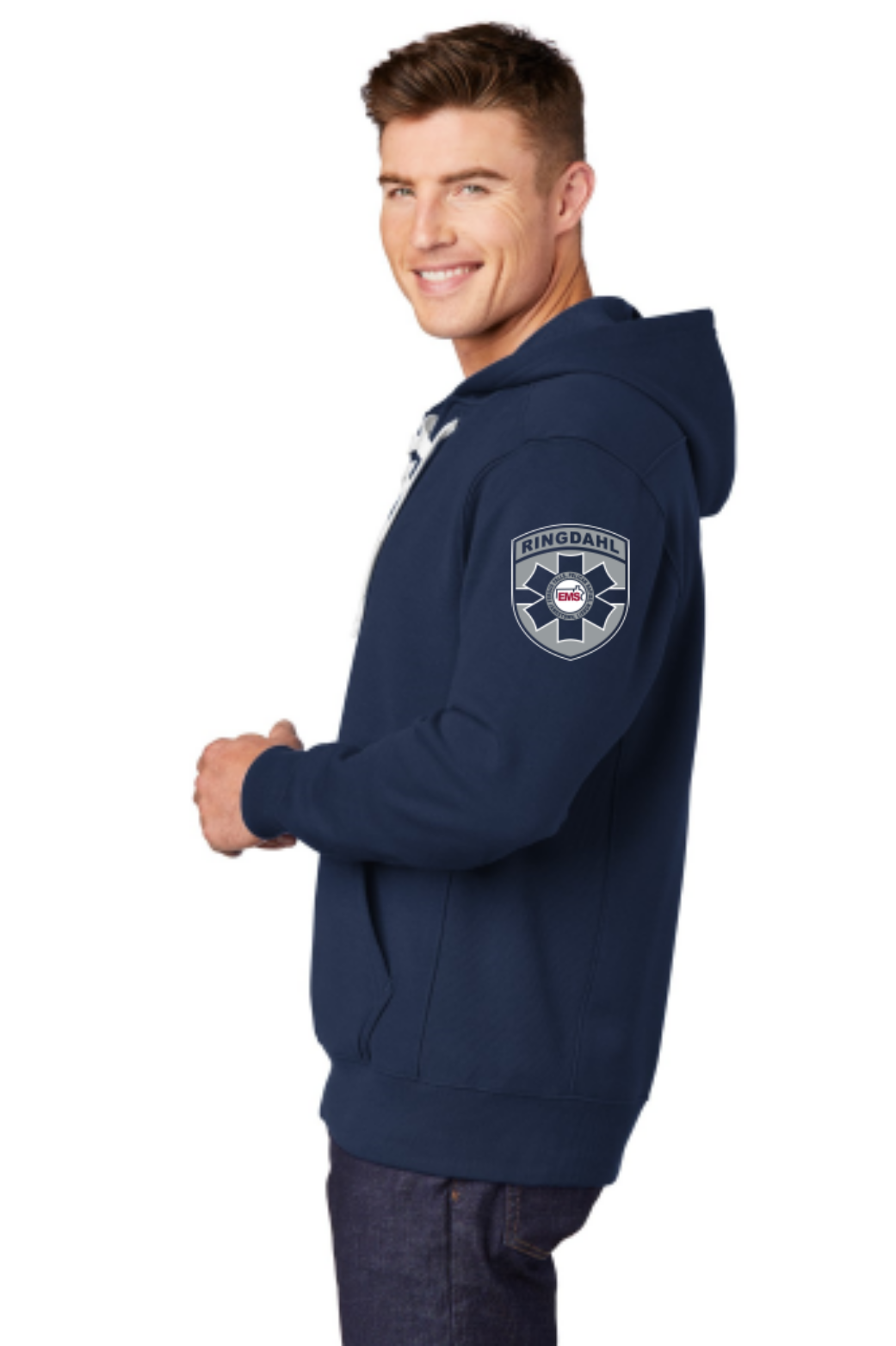 True Navy - sleeveleft