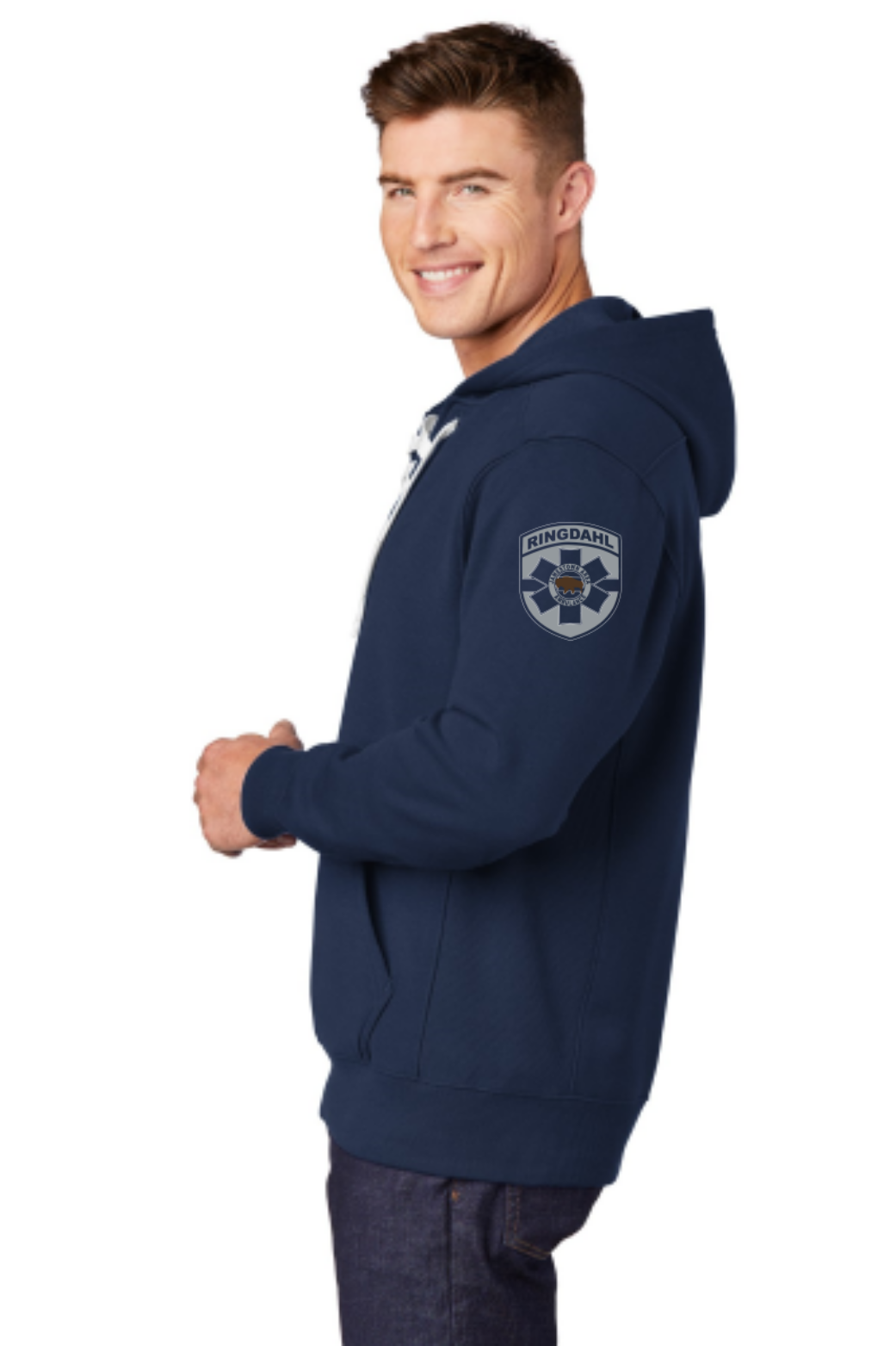 True Navy - sleeveleft