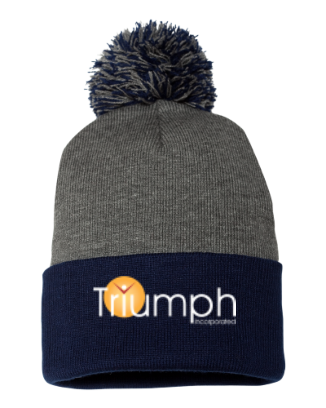 Dark Heather Grey Navy - front