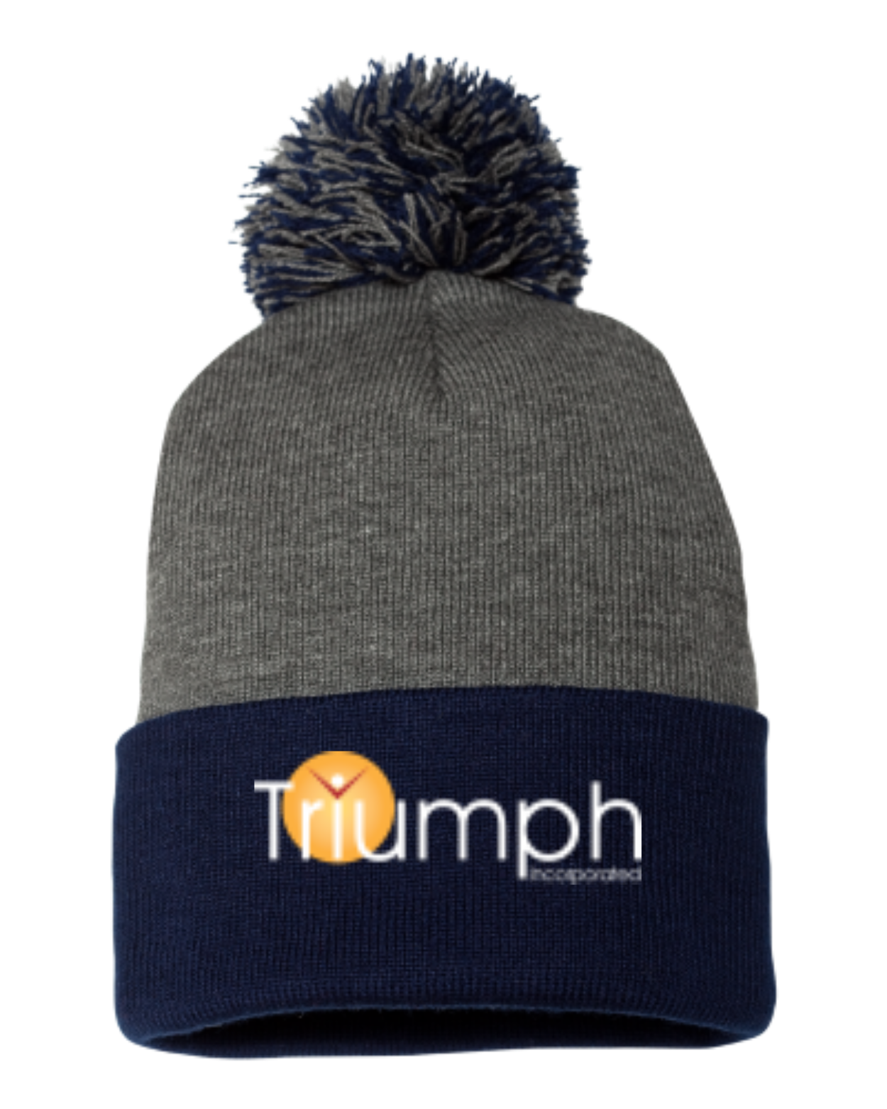 Dark Heather Grey Navy - front