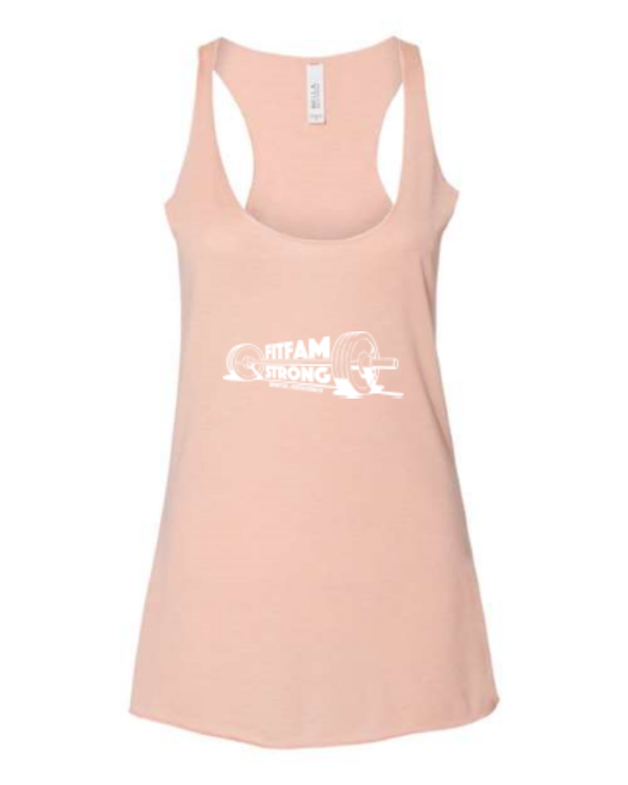 Peach Triblend - front