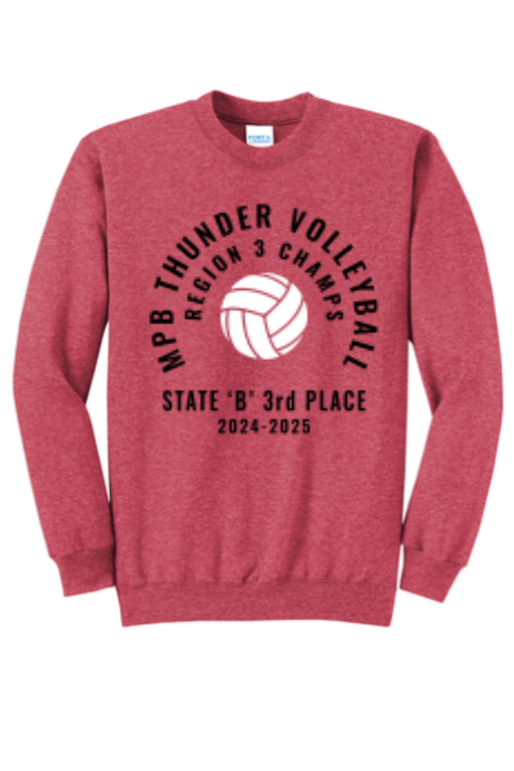 Heathered Red - front