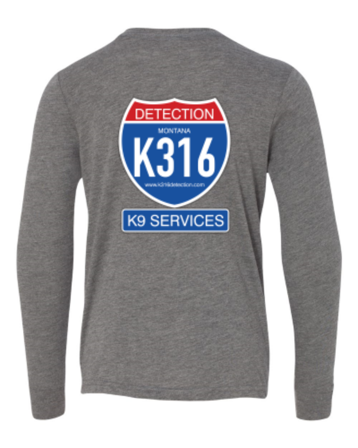 Grey Triblend - back