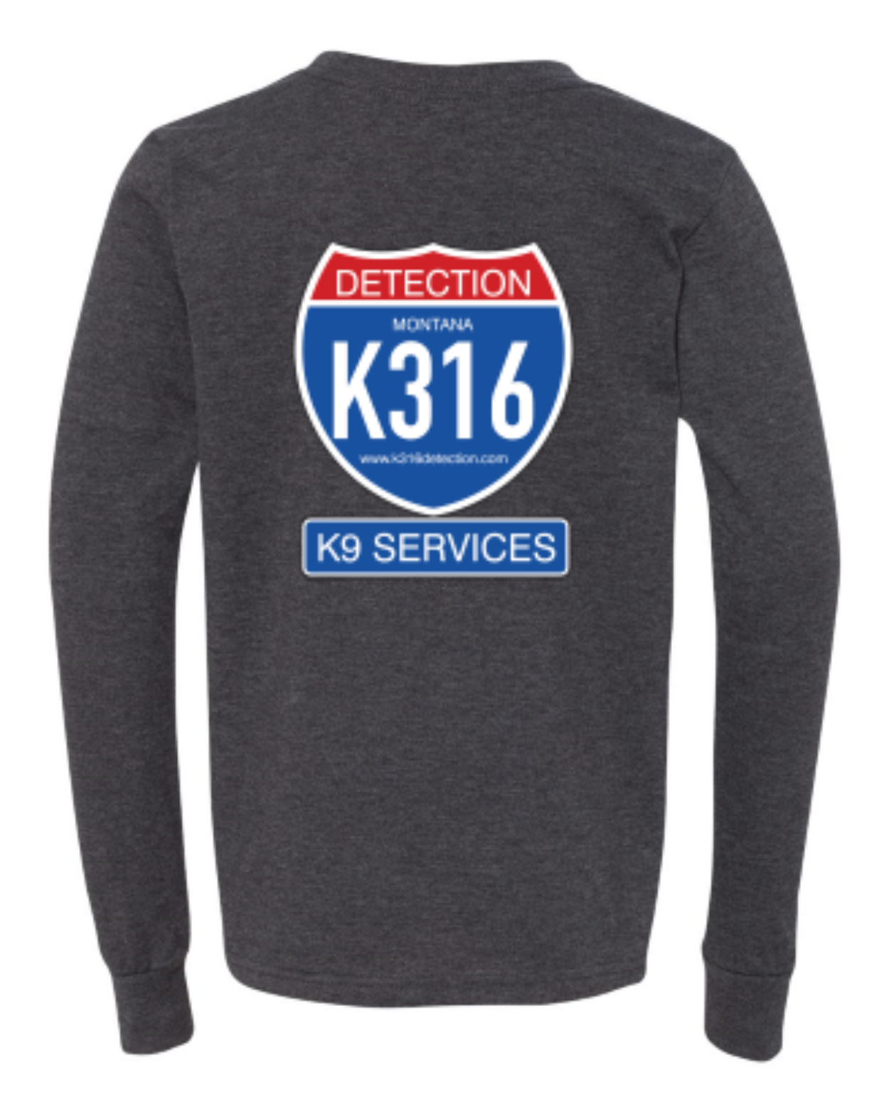 Dark Grey Heather - back