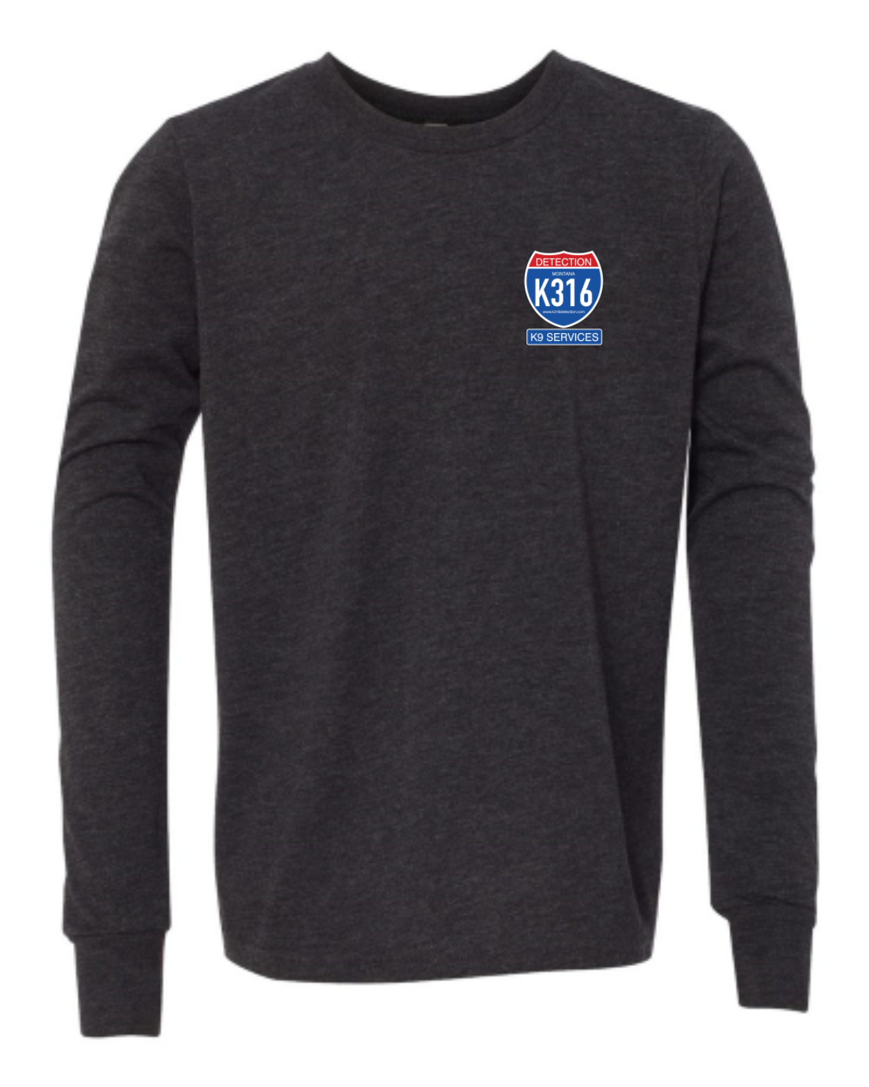 Charcoal-Black Triblend - front