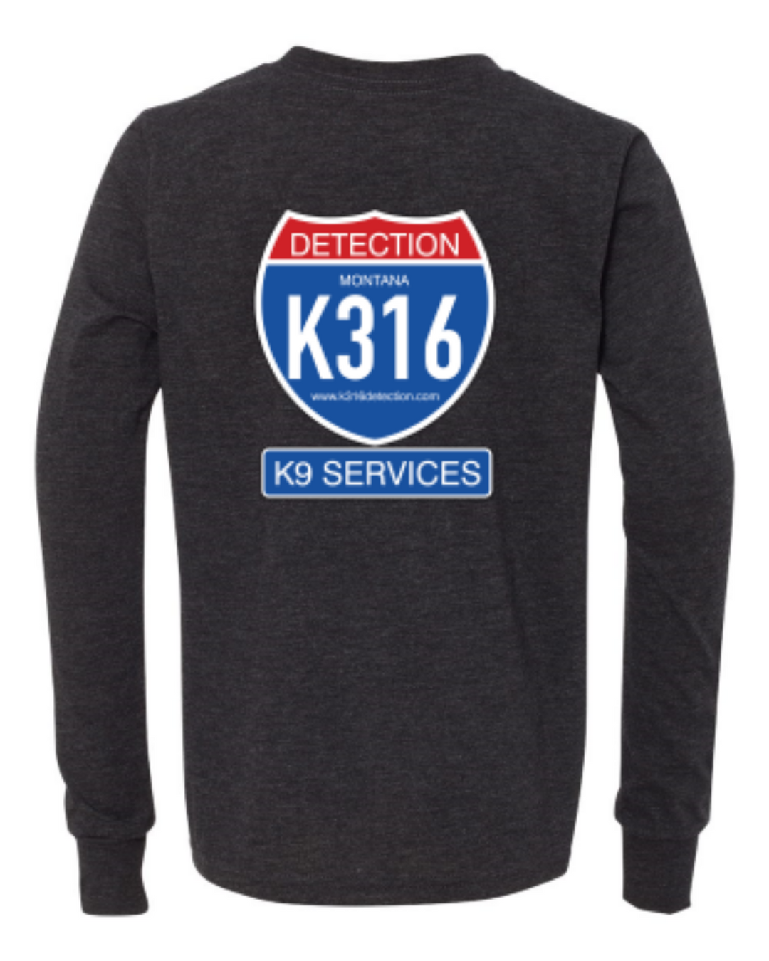 Charcoal-Black Triblend - back