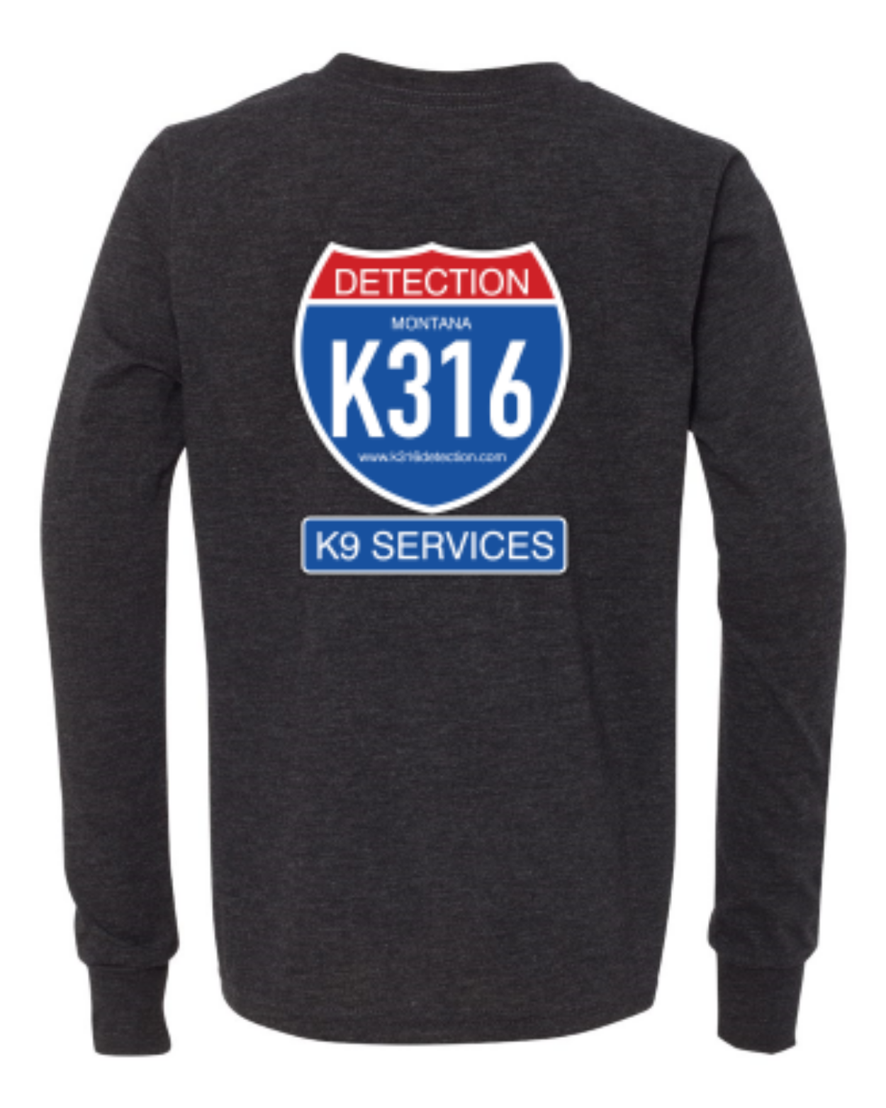 Charcoal-Black Triblend - back