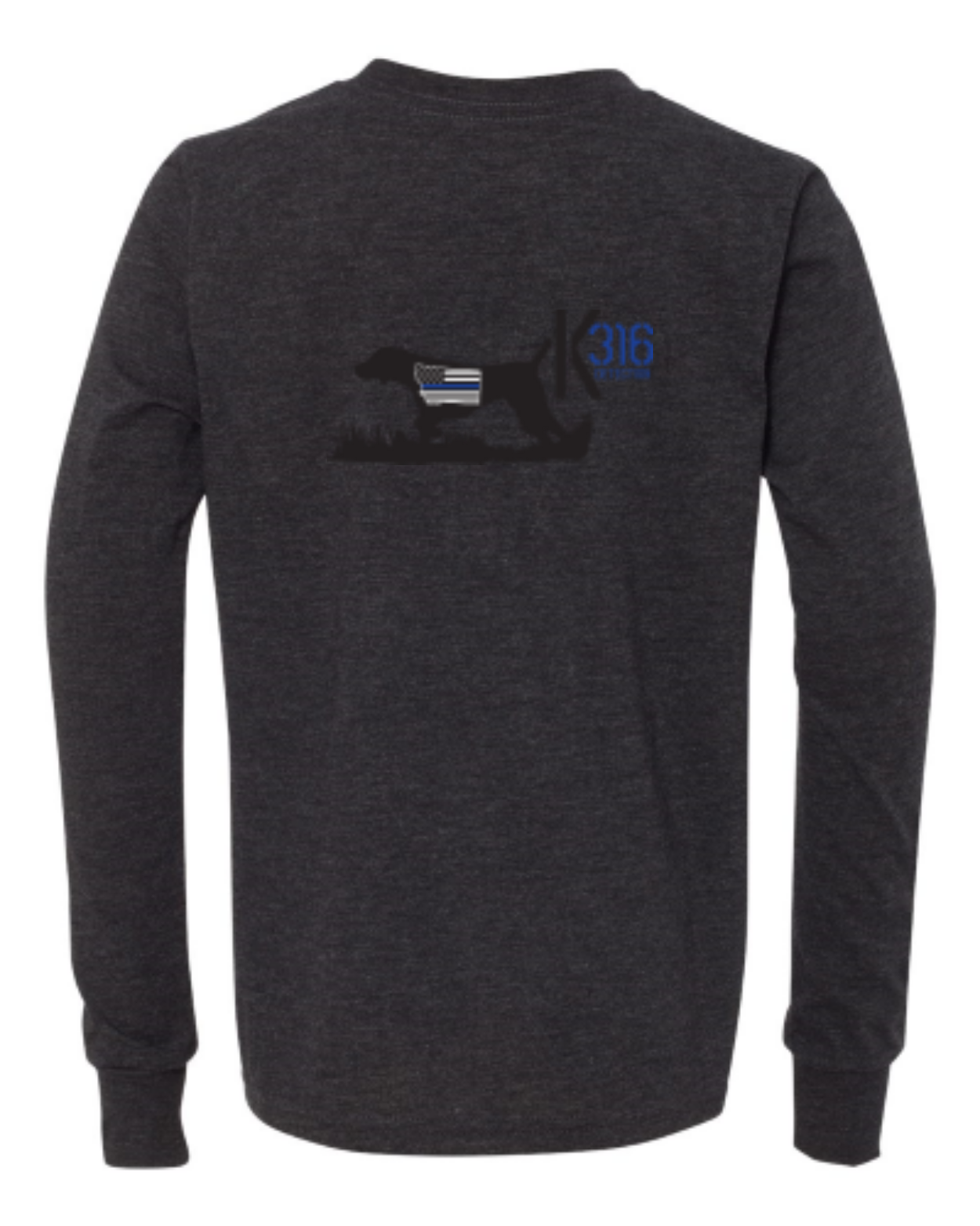 Charcoal-Black Triblend - back