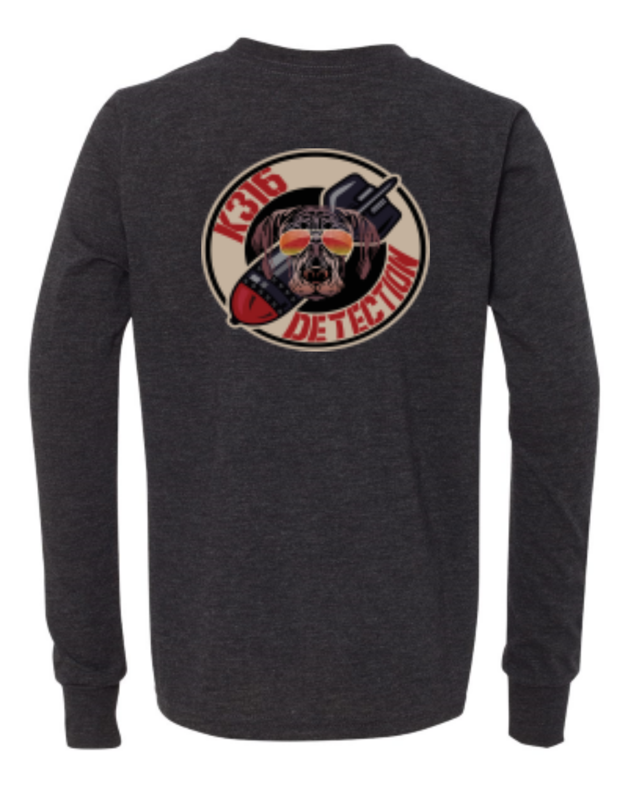 Charcoal-Black Triblend - back