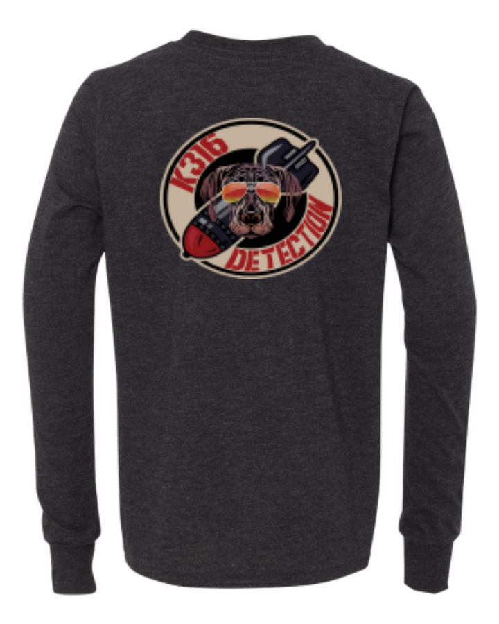 Charcoal-Black Triblend - back