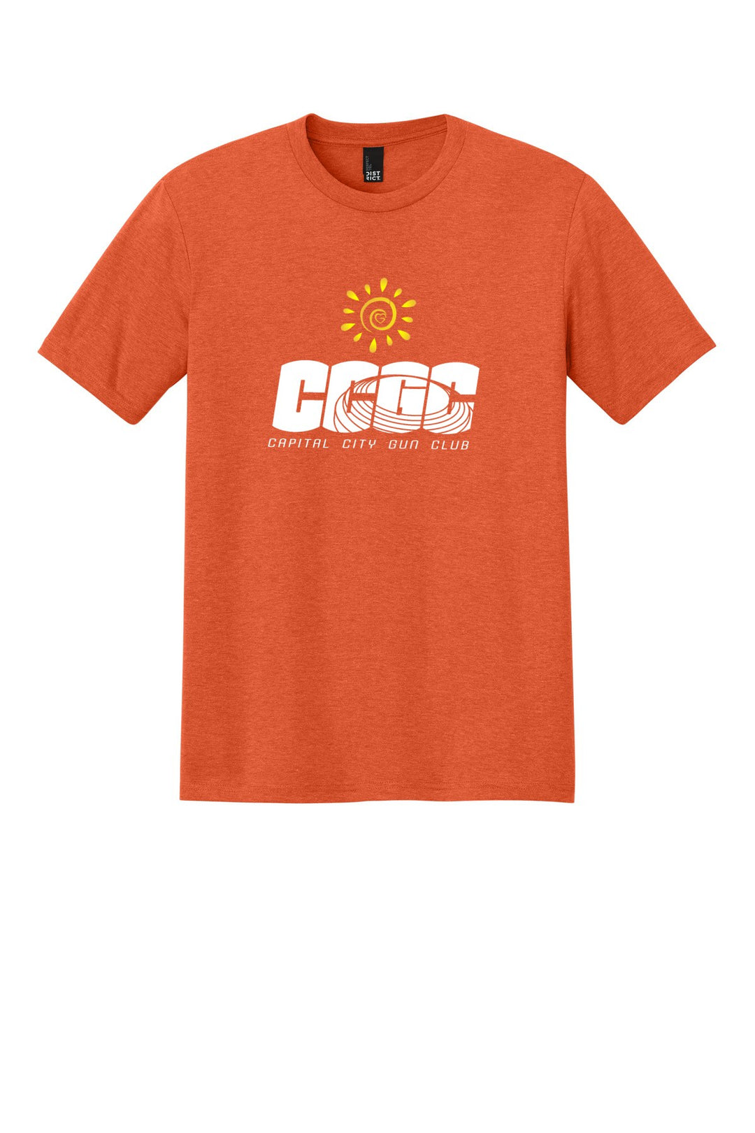 District Perfect Tri Tee. DM130 — Deep Orange Heather