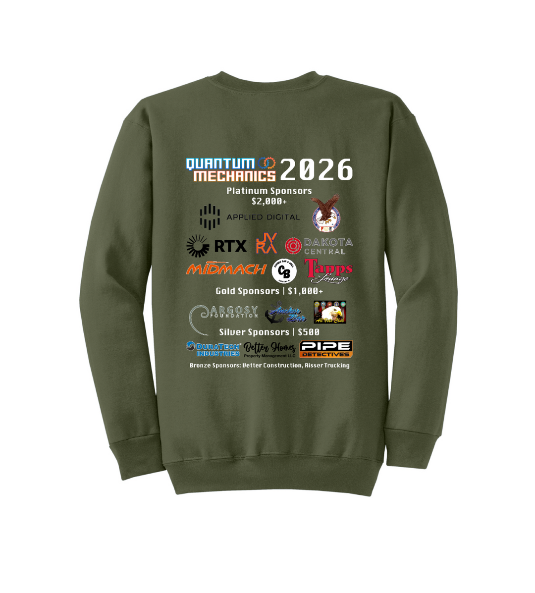 Back Design - Olive Drab Green