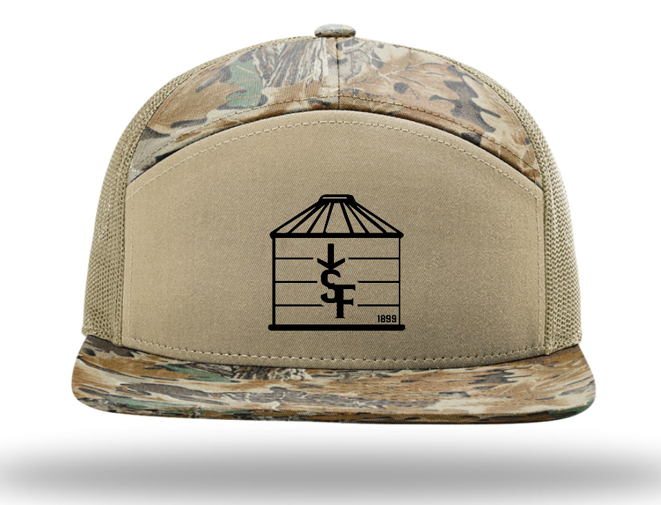 168P Richardson Printed 7-Panel Trucker