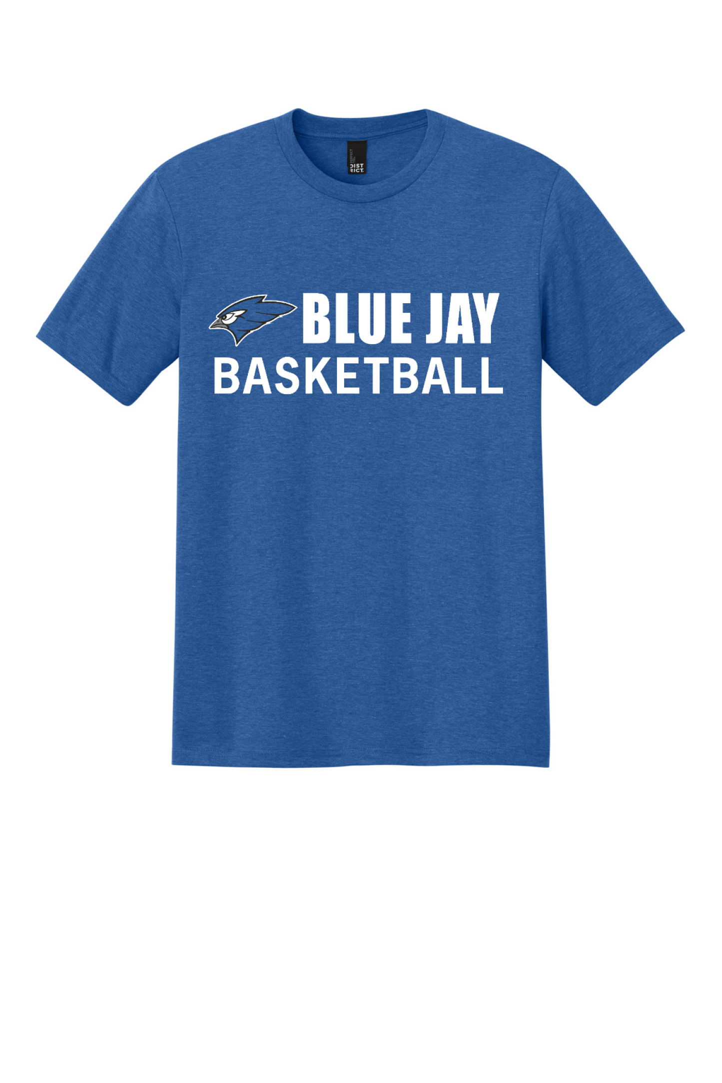 District Perfect Tri Tee Blue Jay BBALL 25-26
