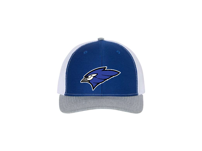 Front Design - Royal/ White/ Heather Grey