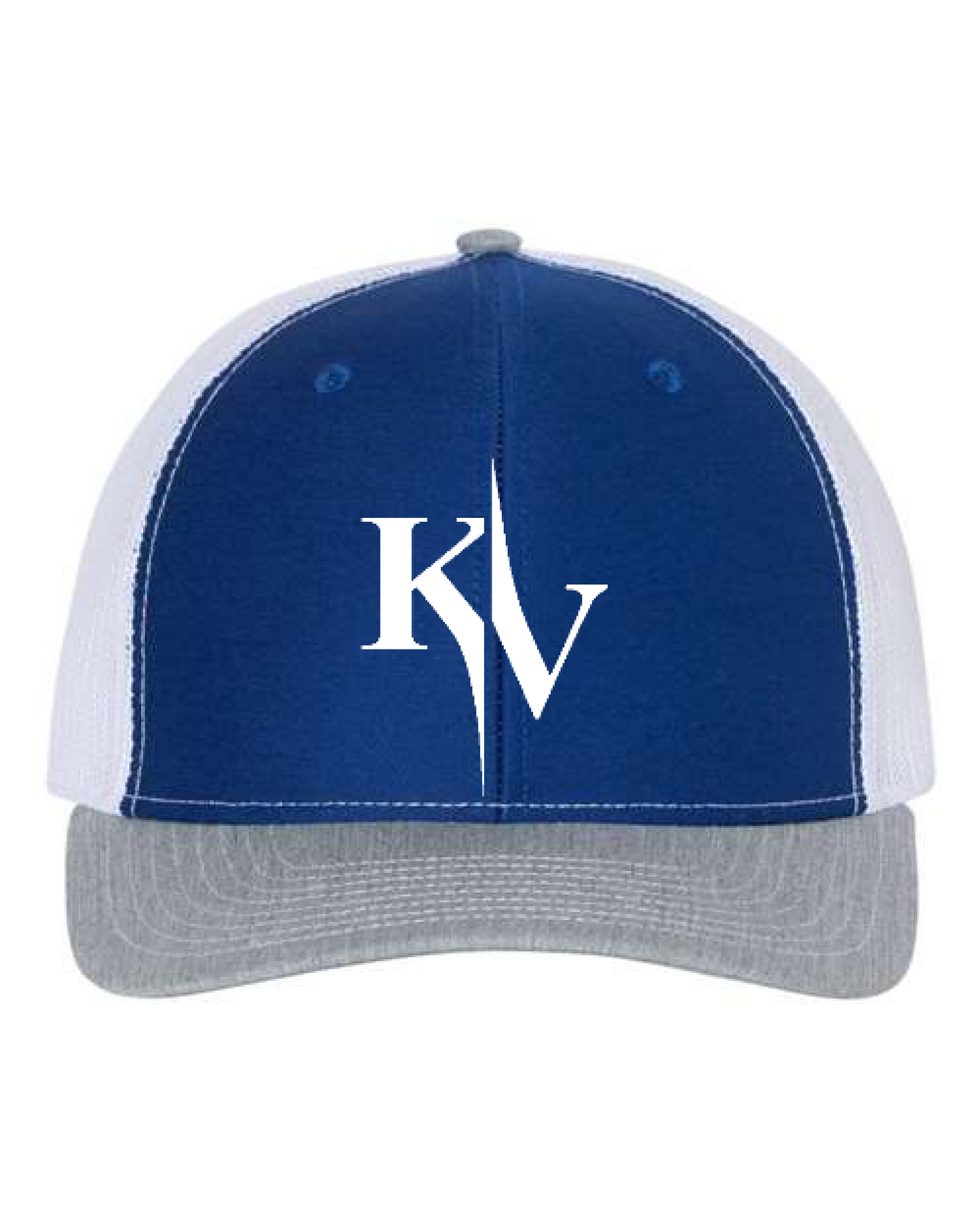 Front Design - Royal/ White/ Heather Grey