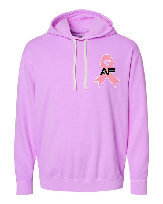AF Breast Cancer Awareness Lightweight Fleece Hooded Sweatshirt 1467