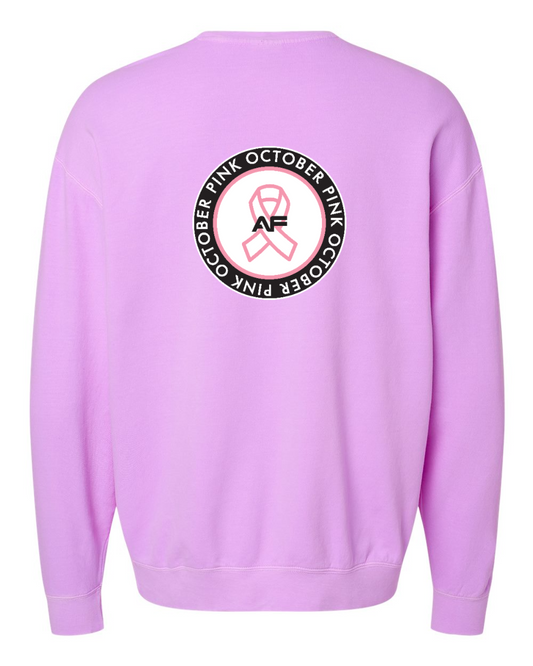 AF Breast Cancer Awareness Lightweight Fleece Crewneck Sweatshirt 1466