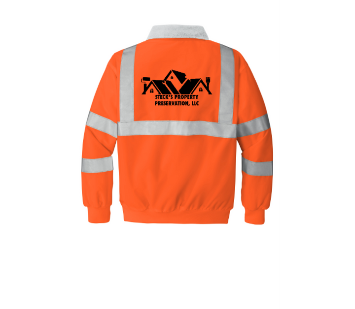 Back Design - Safety Orange/ Reflective