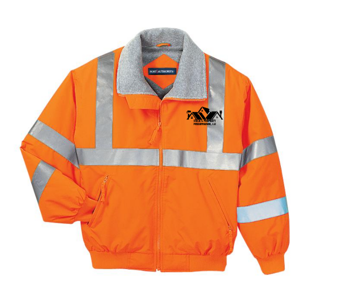 Front Design - Safety Orange/ Reflective