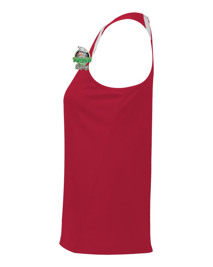 Left Design - Scarlet/ White
