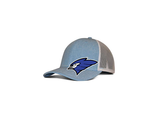 Front Design - Sky Blue Heather/ White